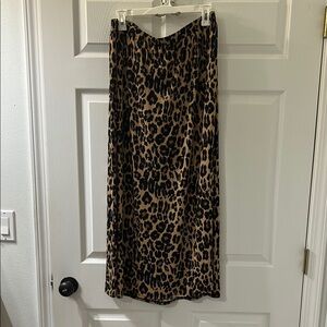 Lane Bryant Animal Print Maxi Skirt